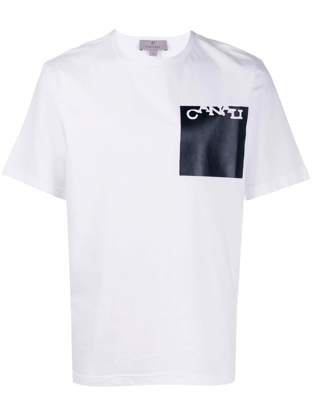 CANALI camiseta con logo texturizado