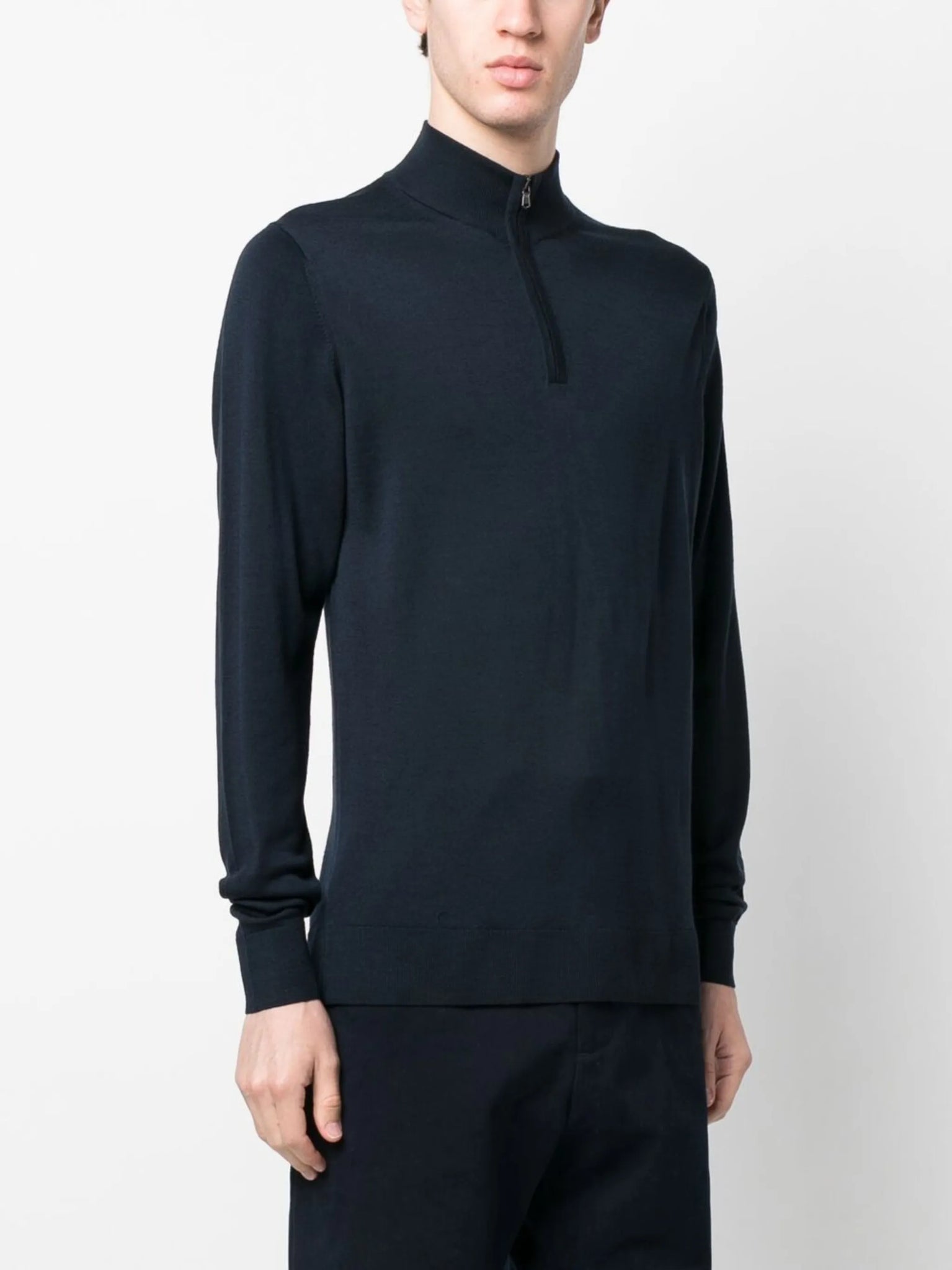 Jersey cremallera cuello alto