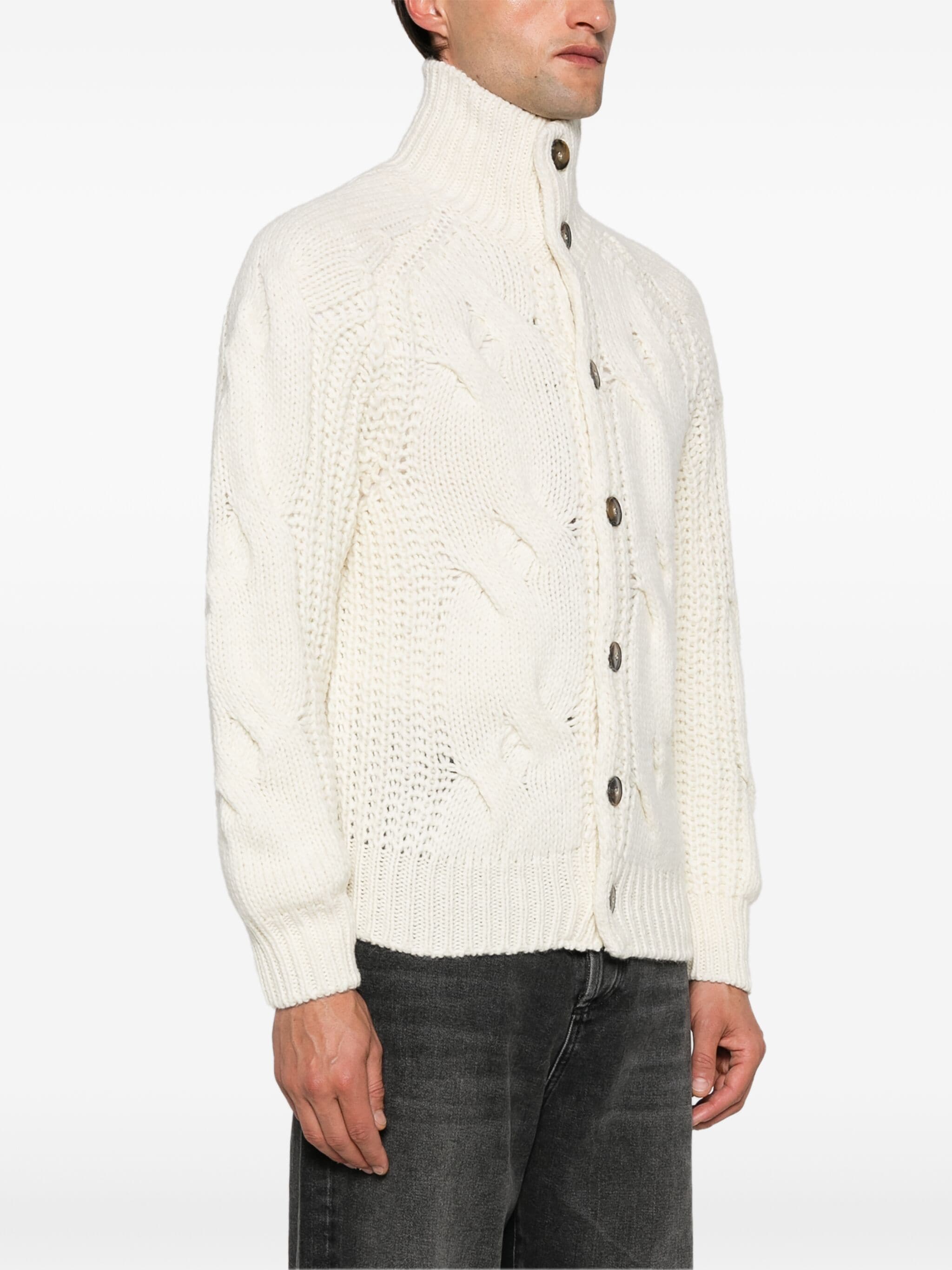 Chaqueta cardigan canalé