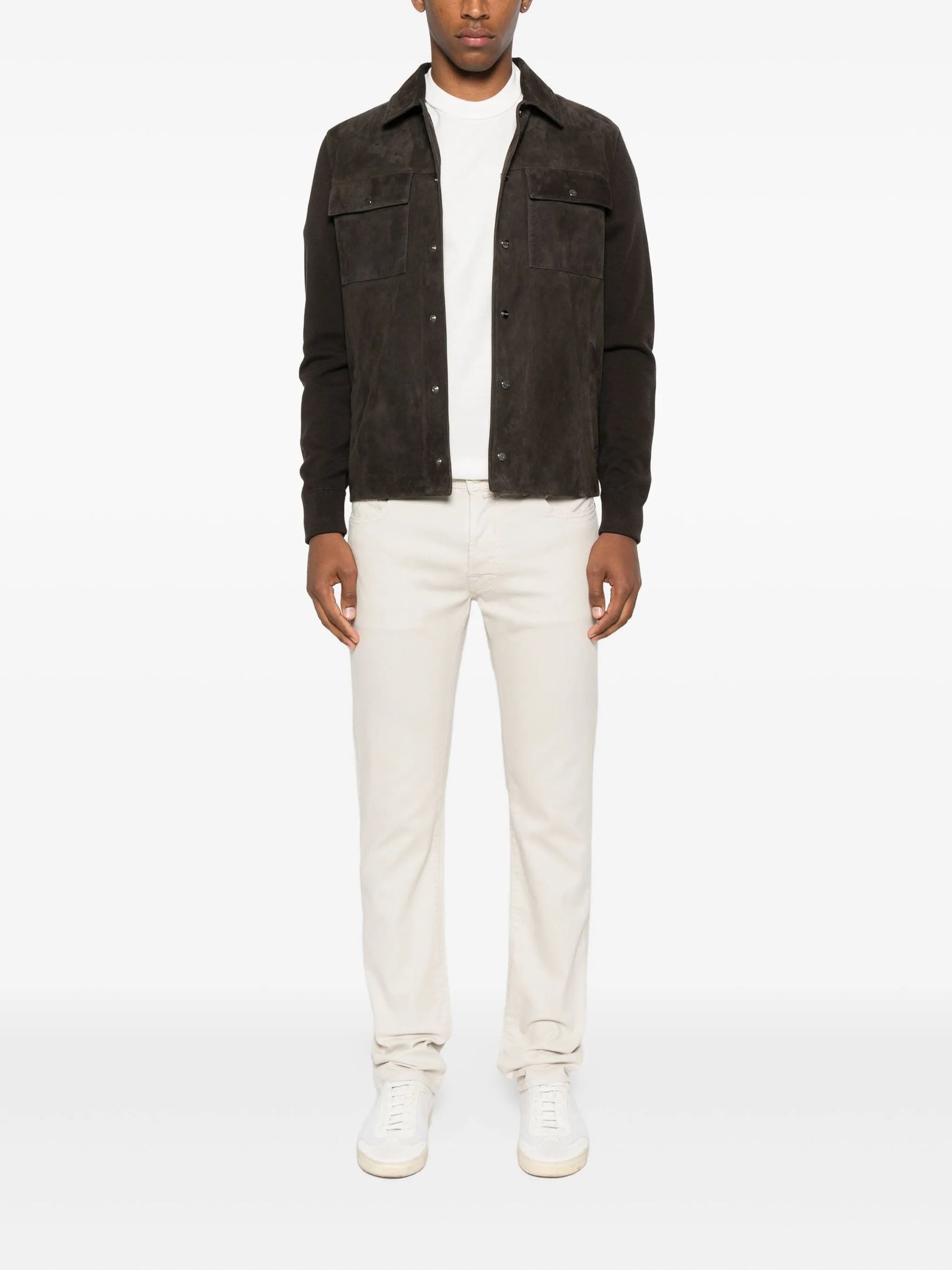 Chaqueta sobrecamisa piel