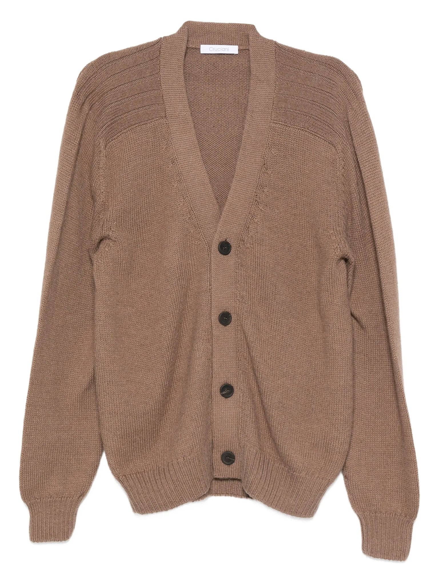 Cardigan canalé alpaca