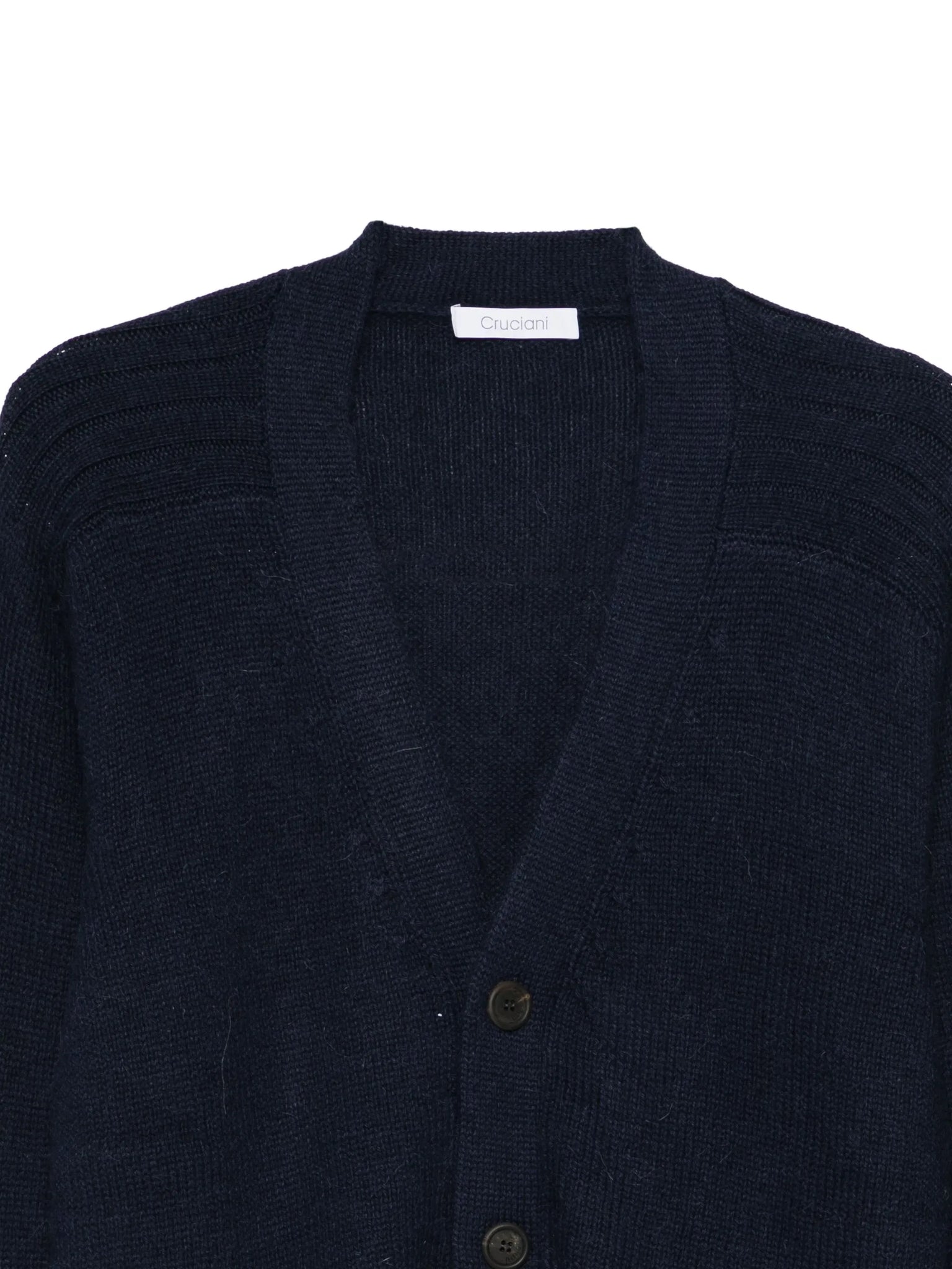 Cardigan canalé alpaca