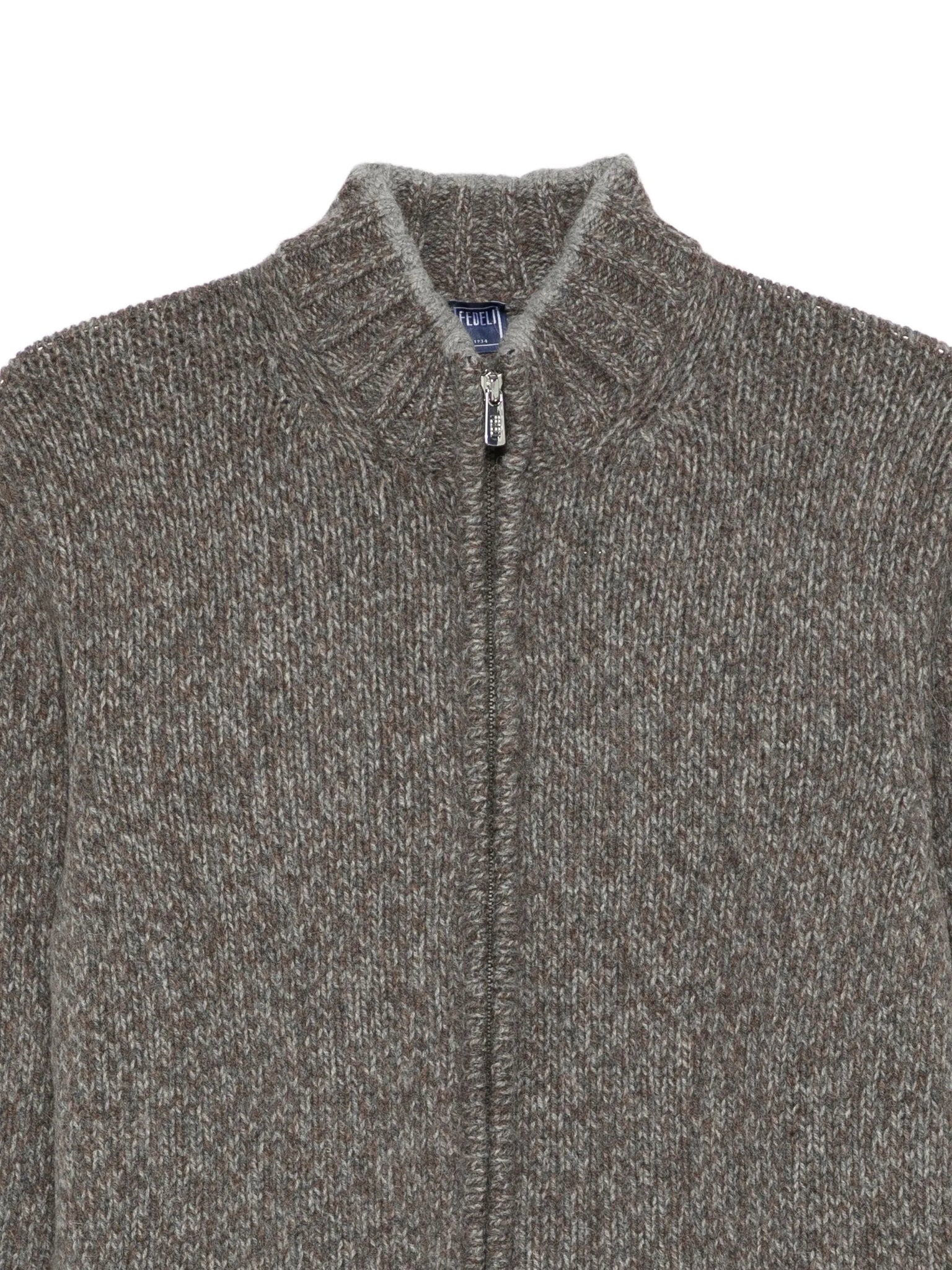 Cardigan cremallera lana alpaca