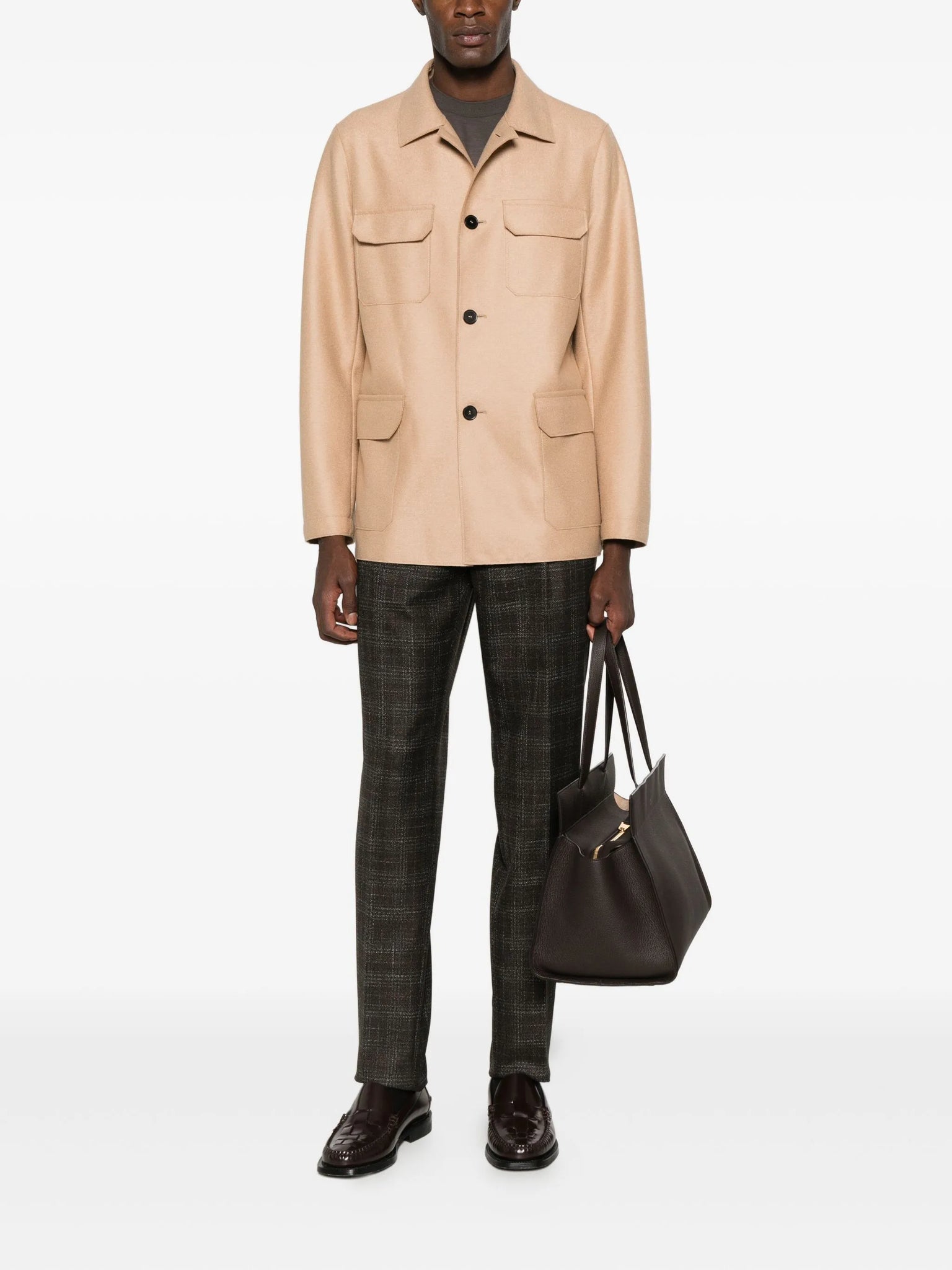 Chaqueta sahariana safari lana