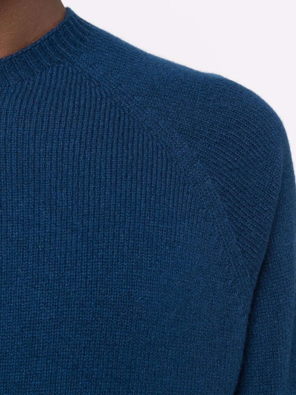 Jersey de canalé con cuello redondo