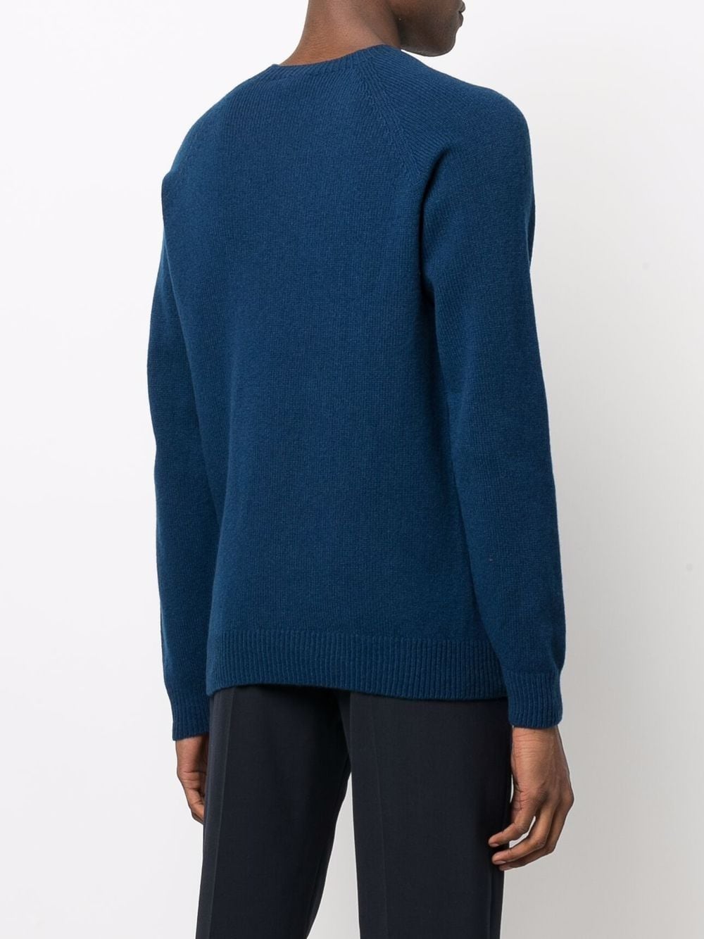 Jersey de canalé con cuello redondo