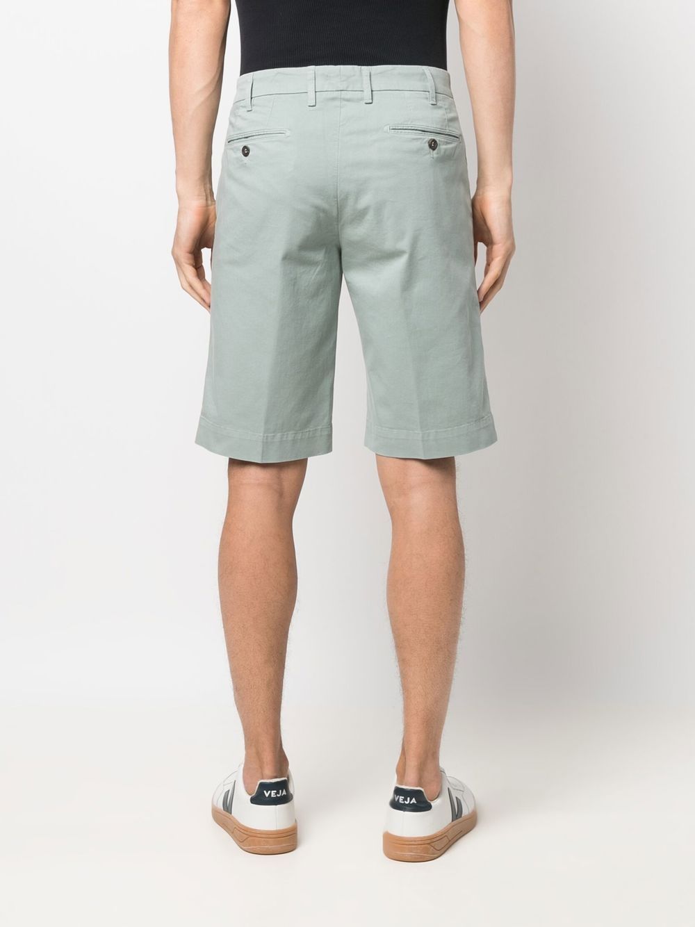 Slim-fit cotton Bermuda shorts