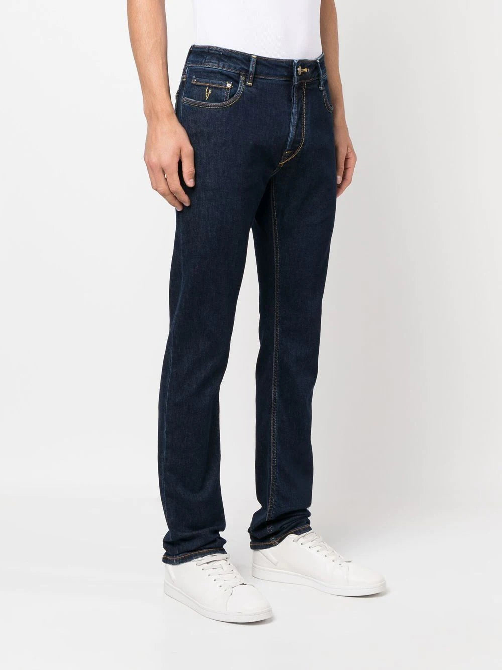 Straight slim-fit jeans