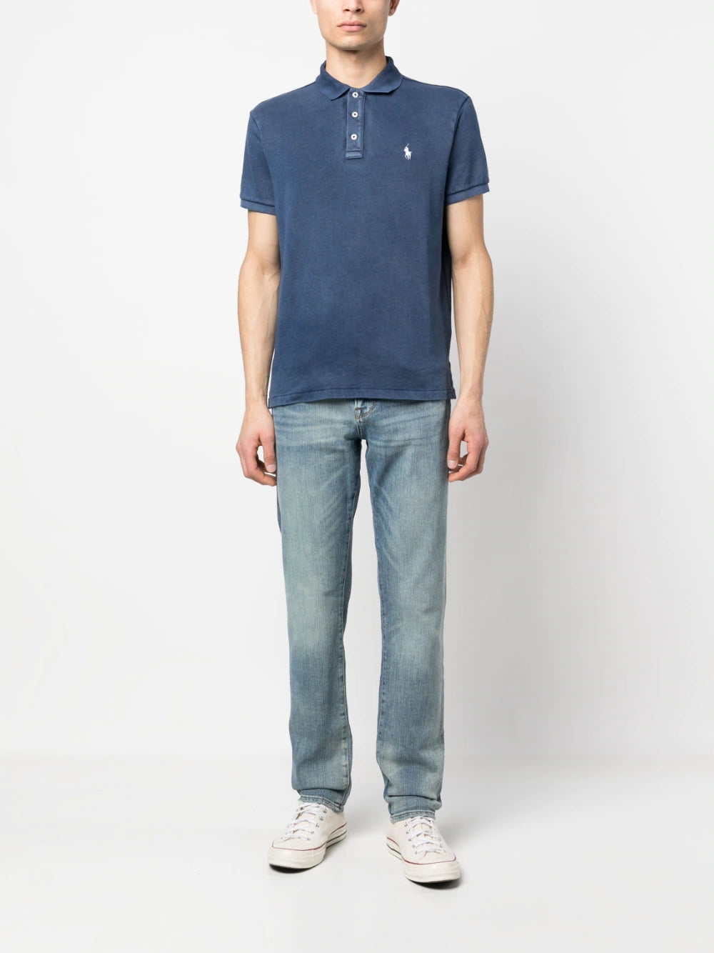 3-button towel polo shirt